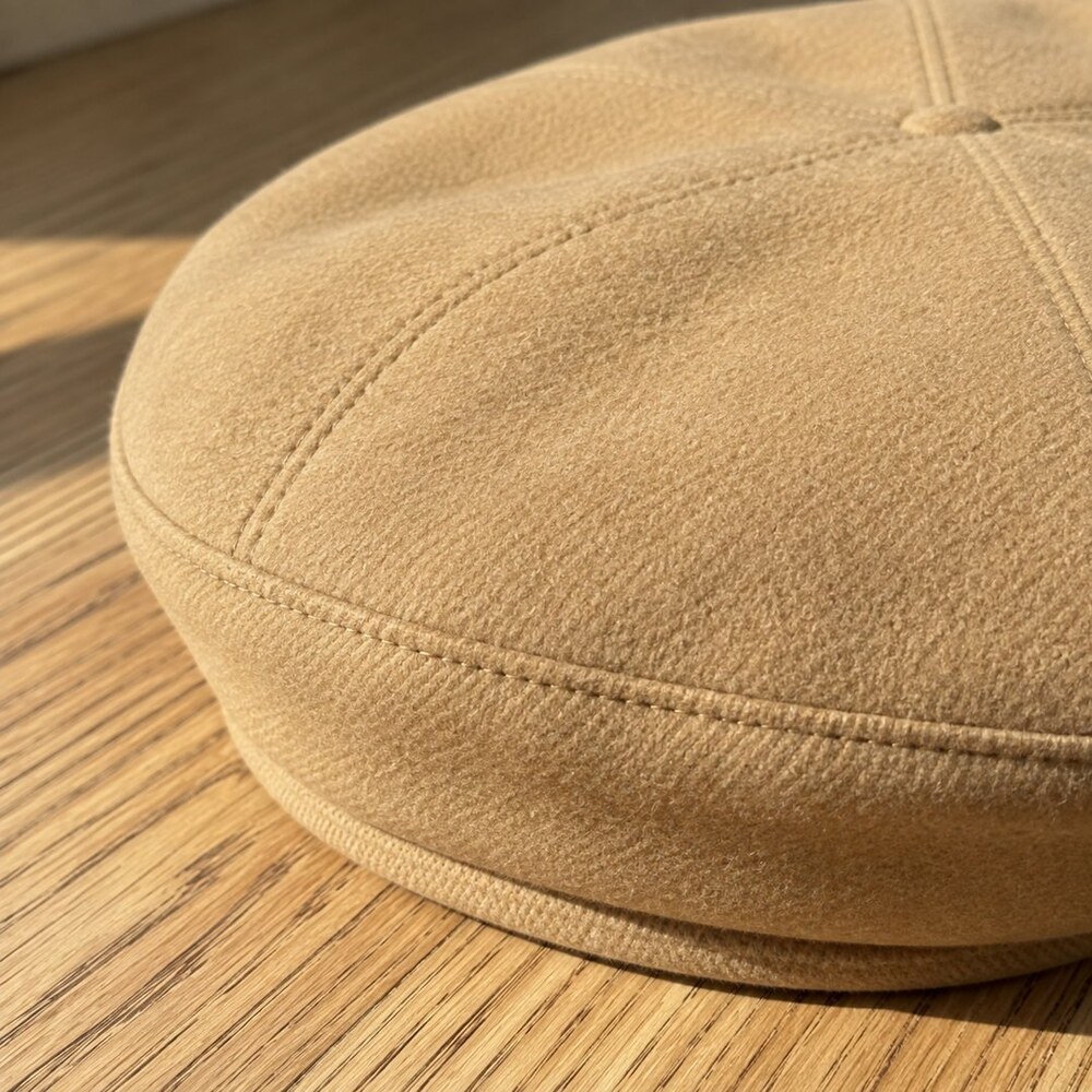 CELINE Triomphe Camel Wool Beret - Picture 6 of 6